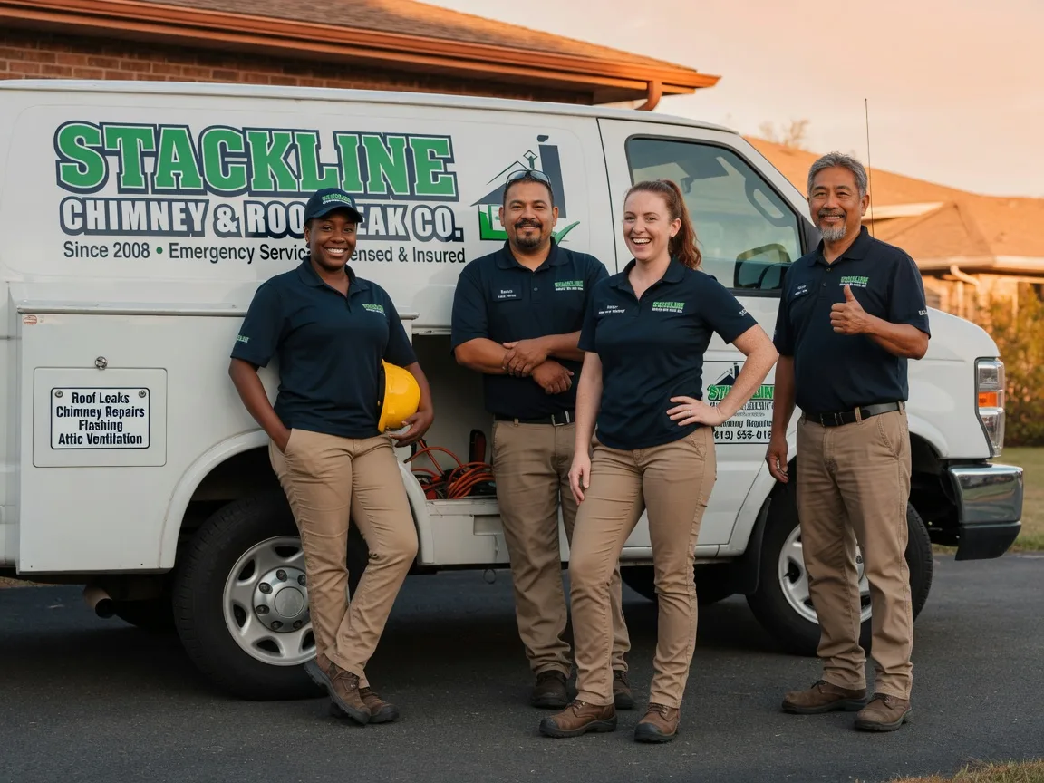 Chimney flashing repair company in Azle, TX